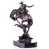 Rodeó lovas - bronz szobor képe